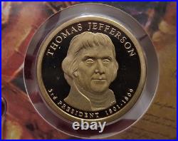 2007-S SILVER Proof Set w OGP & COA. 14 Total Coins. 1st 4 Presidential Coins