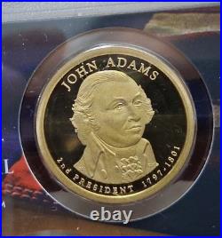 2007-S SILVER Proof Set w OGP & COA. 14 Total Coins. 1st 4 Presidential Coins