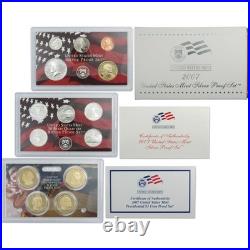 2007 Silver Proof Set U. S. Mint Original Government Packaging OGP COA