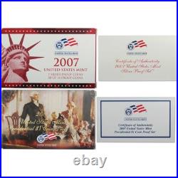 2007 Silver Proof Set U. S. Mint Original Government Packaging OGP COA