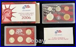 2007 US Mint Silver Proof Set (14 Coins) & 2006 US Mint Silver Proof Set with COAs