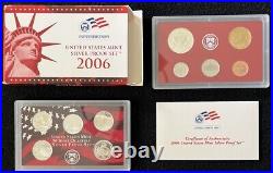 2007 US Mint Silver Proof Set (14 Coins) & 2006 US Mint Silver Proof Set with COAs