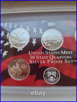 2007 US Mint Silver Proof Set 14 Coins Original Packaging COA 1.338 oz Silver