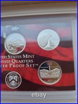 2007 US Mint Silver Proof Set 14 Coins Original Packaging COA 1.338 oz Silver