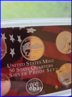 2007 US Mint Silver Proof Set 14 Coins Original Packaging COA 1.338 oz Silver