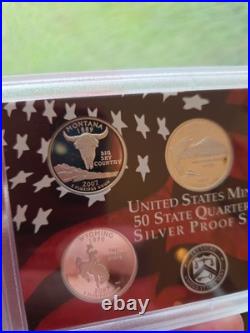 2007 US Mint Silver Proof Set 14 Coins Original Packaging COA 1.338 oz Silver