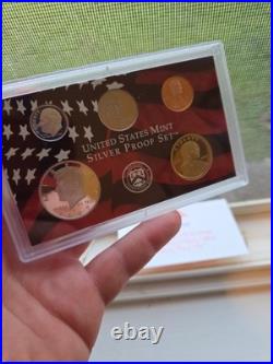2007 US Mint Silver Proof Set 14 Coins Original Packaging COA 1.338 oz Silver