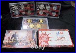2007 United States Mint Silver Proof Set 14 Coins 90% Silver Beautiful
