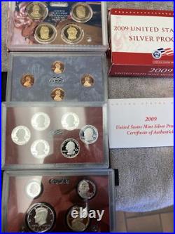 2008 & 2009 Silver Proof (Key Year) United States Mint Set (2 Sets)
