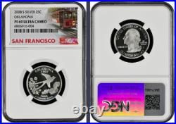 2008-S 14-coin Silver Proof Set NGC Graded PF68 Ultra Cameo Cable Car label 2008-S 14-coin Silver Proof Set NGC Graded PF68 Ultra Cameo Cable Car label