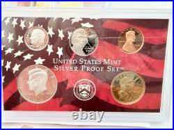2008 S SILVER US Mint 14-Coin Proof Set Original Box & COA 90% SILVER