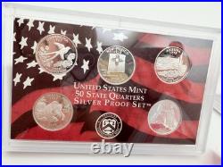 2008 S SILVER US Mint 14-Coin Proof Set Original Box & COA 90% SILVER