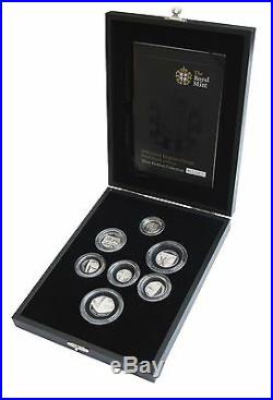 2008 Silver Proof Piedfort Royal Shield Collection 7 coin collection