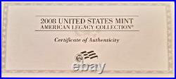 2008 US Mint American Legacy Collection-OGP withCOA-15 Proof Coins