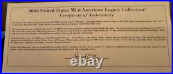 2008 US Mint American Legacy Collection-OGP withCOA-15 Proof Coins