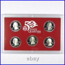 2008 US State Quarters Silver Proof Set OGP Complete