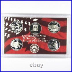 2008 US State Quarters Silver Proof Set OGP Complete