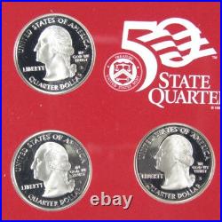 2008 US State Quarters Silver Proof Set OGP Complete