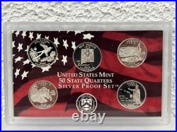 2008 United States Mint 50 State Quarters Silver Proof Set With OGP & COA