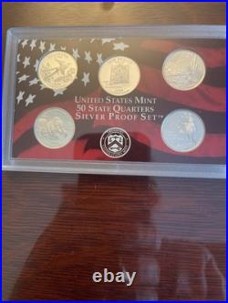 2008 United States Mint Silver Proof Set, COA, Box, 14 Coins