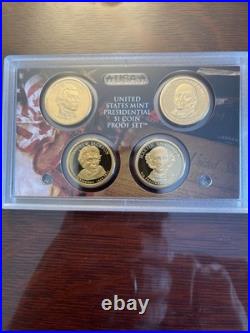 2008 United States Mint Silver Proof Set, COA, Box, 14 Coins