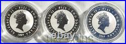 2009 Fiji Last Russian Royal Family 3-coin silver proof set 3x 1 Oz Romanov Tsar