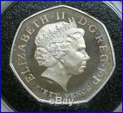 2009 Piedfort Sterling Silver Proof 4 Coin Set Kew Gardens 50p, Henry VIII £5