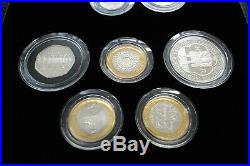 2009 Royal Mint Silver Proof 12 Coin Set. Includes Box CoA & Kew Gardens 50p