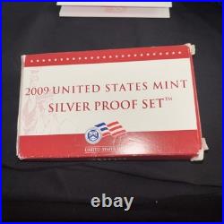 2009 S US Mint Silver Proof Set 15 Coins COA Box 90% Silver