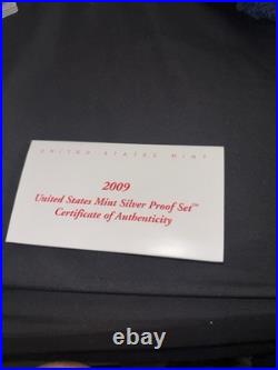 2009 S US Mint Silver Proof Set 15 Coins COA Box 90% Silver