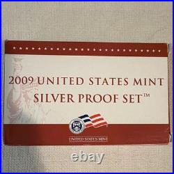 2009 United States S Mint Silver Proof Set San Francisco 25C 0.9 Fine with COA