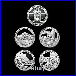 2010 2011 2012 2013 S America the Beautiful National Parks Silver Mint Proof Set