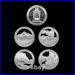 2010 2011 S America the Beautiful National Park U. S. Mint Proof Silver Sets