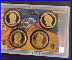 2010 S U. S. Mint Complete SILVER PROOF SET with OGP Box And COA 14 Coins