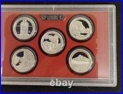 2010 S U. S. Mint Complete SILVER PROOF SET with OGP Box And COA 14 Coins