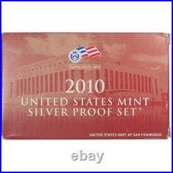 2010 Silver Proof Set U. S. Mint Original Government Packaging OGP COA