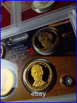 2010 UNITED STATES MINT SILVER PROOF SET? 14 Coins. OGP & COA Included