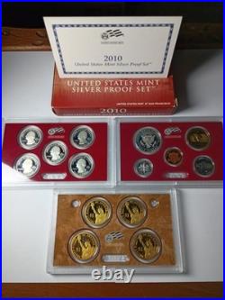 2010 UNITED STATES MINT SILVER PROOF SET? 14 Coins. OGP & COA Included