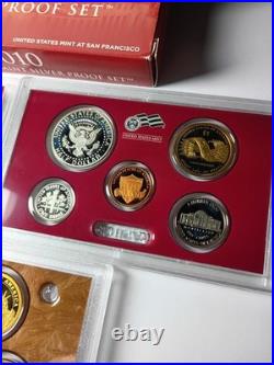 2010 UNITED STATES MINT SILVER PROOF SET? 14 Coins. OGP & COA Included
