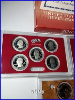 2010 UNITED STATES MINT SILVER PROOF SET? 14 Coins. OGP & COA Included
