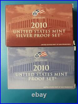 2010 United States Mint Brilliant Uncirculated Clad and Silver Proof Sets