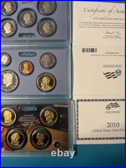 2010 United States Mint Brilliant Uncirculated Clad and Silver Proof Sets