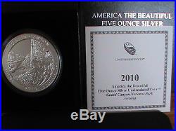 2010-p America The Beautiful 5 Oz Coin Set. 999 Pure Silver