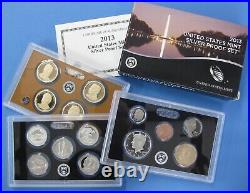 2010 thru 2019 Run of 10 Government Issued Silver Proof Sets with ATB Quarters