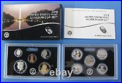 2010 thru 2019 Run of 10 Government Issued Silver Proof Sets with ATB Quarters