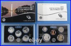 2010 thru 2019 Run of 10 Government Issued Silver Proof Sets with ATB Quarters