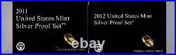2011 & 2012 U. S. Mints Silver Proof Sets