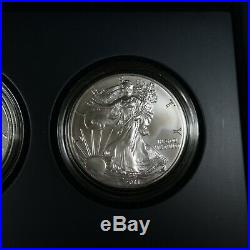 2011 American Eagle 25th Anniversary Silver 5 Coin Set with Reverse Proof #24664Q