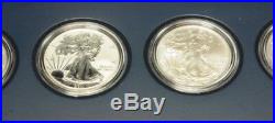 2011 American Silver Eagle 25th Anniversary 5-Coin Set Low Mintage Reverse Proof