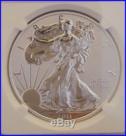 2011-P $1 Reverse Proof Silver Eagle 25th Anniversary Set NGC PF 70